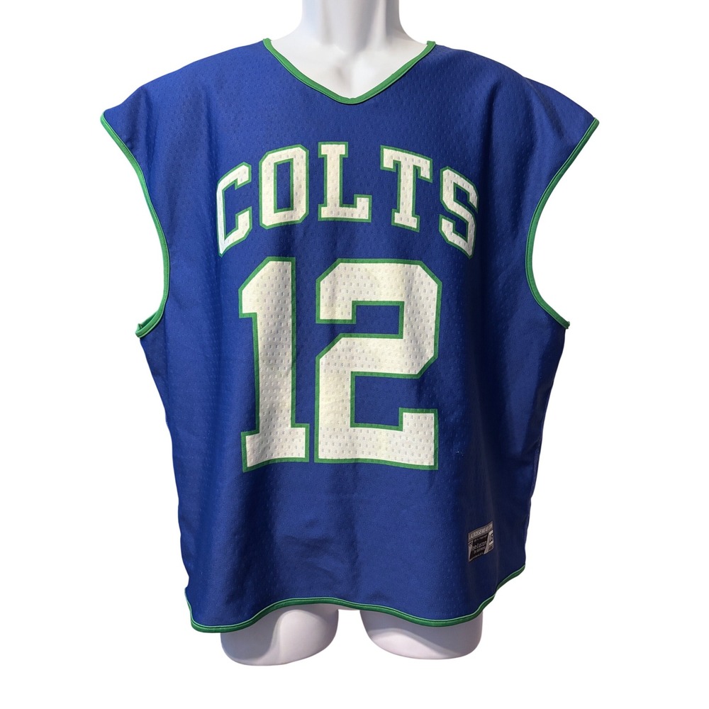 Lacrossewear Colts Reversible Jersey‎ Mens Large Blue White 12 Excellent Mesh